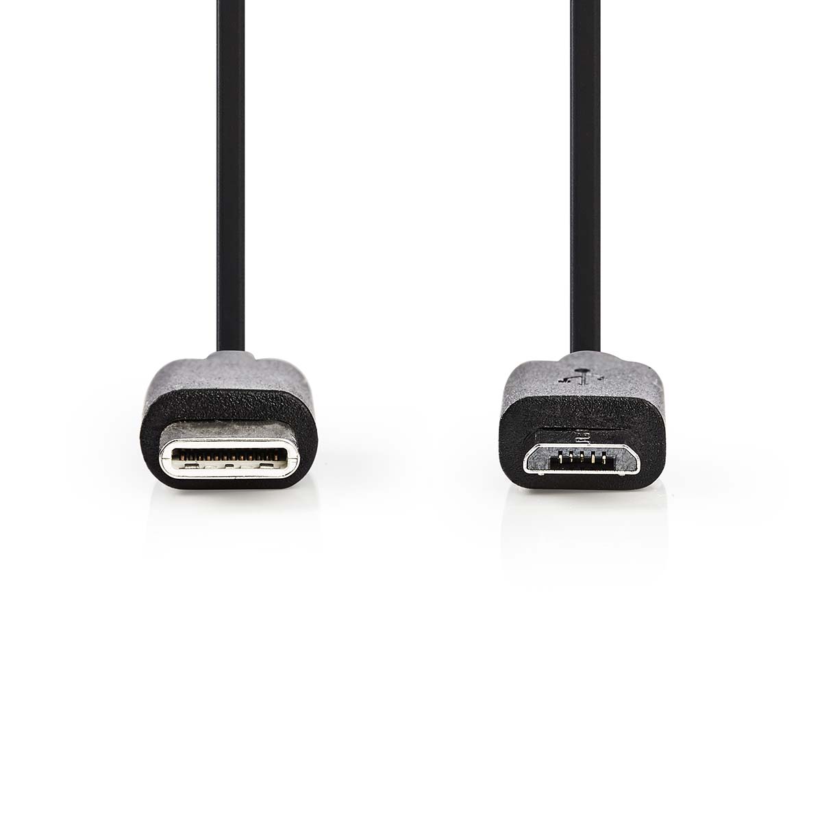 Nedis propojovací kabel zástrčka USB C - zástrčka USB micro B, 1 m (CCGL60750BK10)