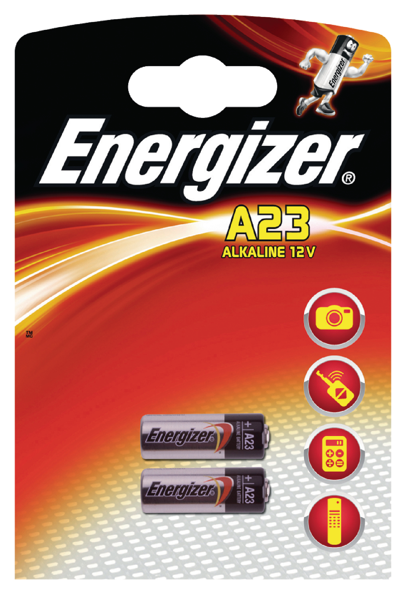 Alkalická baterie Energizer 23A 12 V, 2ks, EN-629564