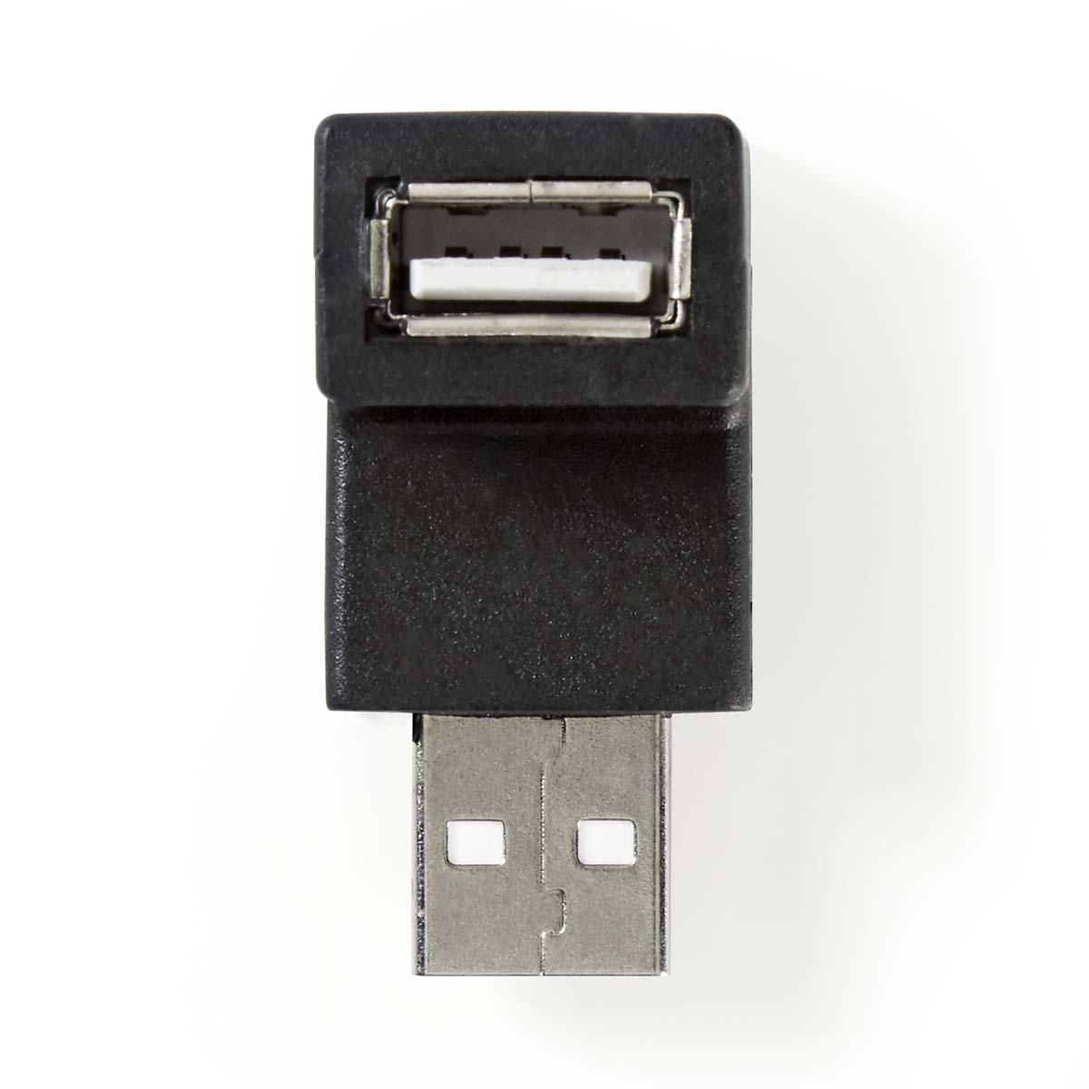 Nedis CCGB60930BK adaptér USB A zástrčka - USB A zásuvka 90°