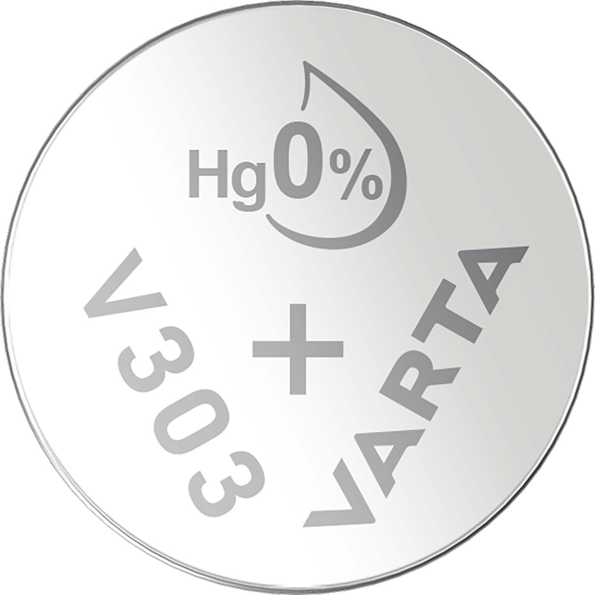 Stříbro-oxidová hodinková baterie SR44/V303 1.55 V 170 mAh, VARTA-V303