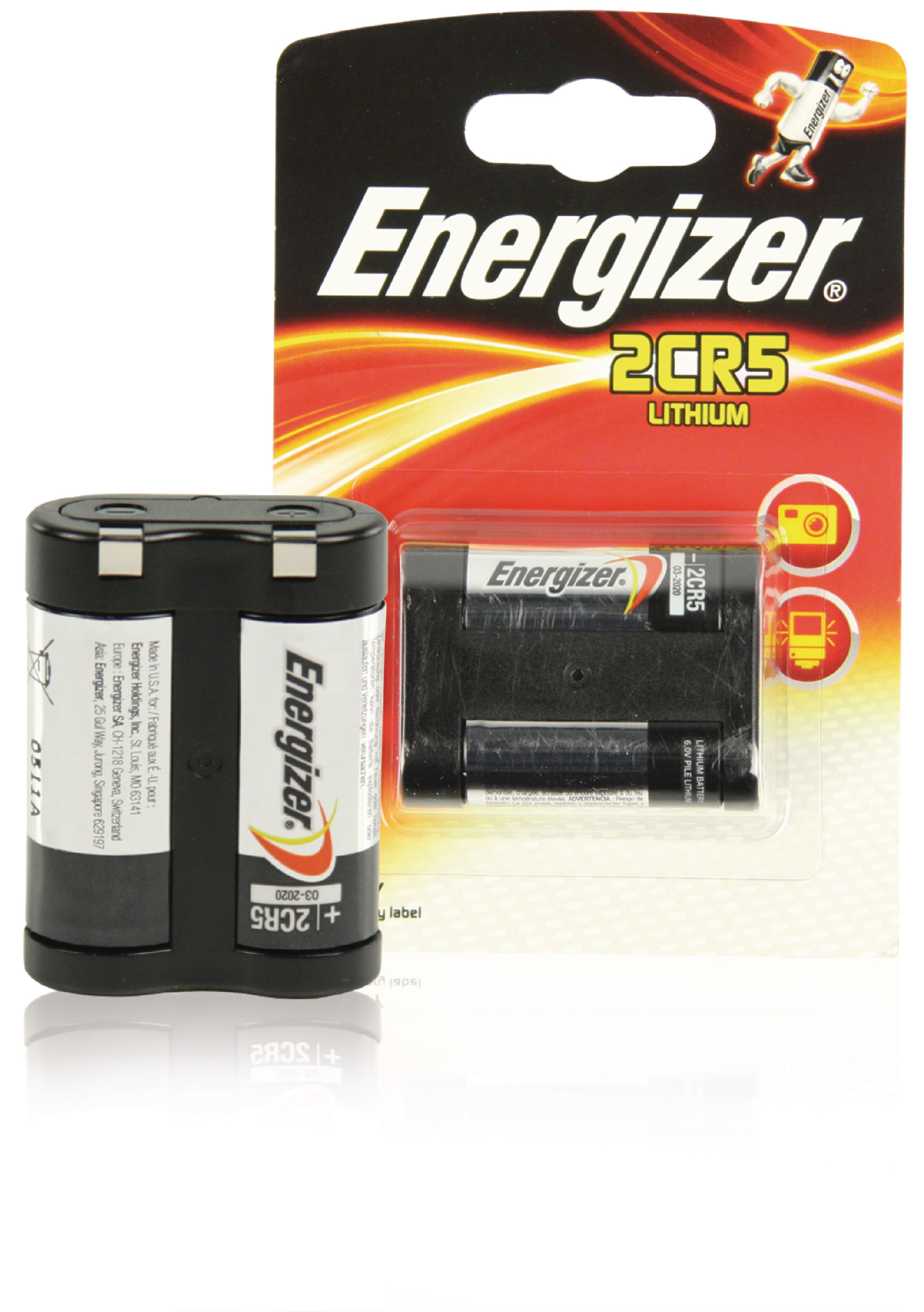 Lithiová baterie Energizer 2CR5 6 V, 1ks, EN2CR5P1