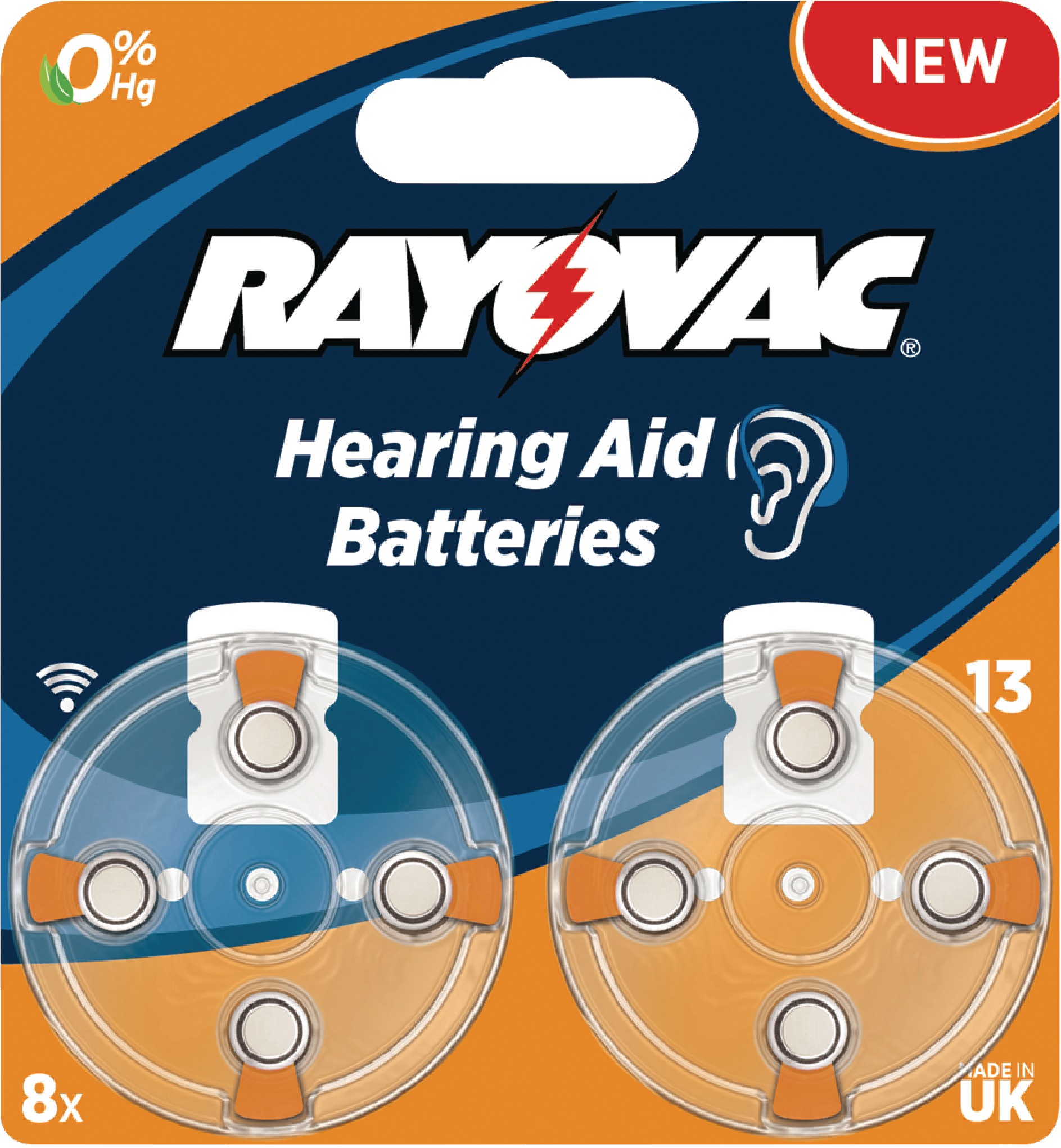 Rayovac zinkovzduchová baterie PR48 1.4 V, 8 ks (RAY-13B-8P)