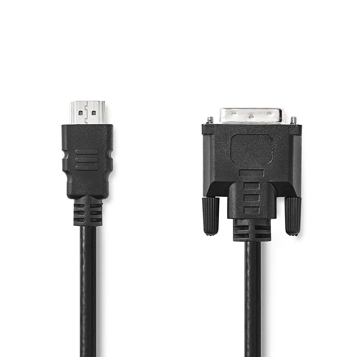 HDMI™ Kabel | Konektor HDMI ™ | DVI-D 24+1 Zástrčka | 1080p | Poniklované | 2.00 m | Přímý | PVC | Černá | Label