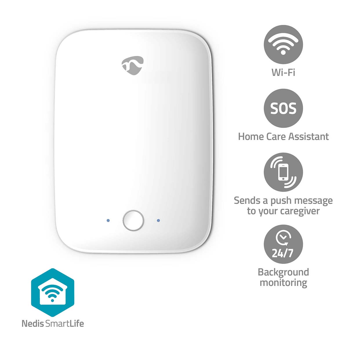 Movement Detector | Wi-Fi | Detection range: 7 m | Effective field of view (horizontal): ±45° | Effective field of view (vertical): ±45° | IP54 |…