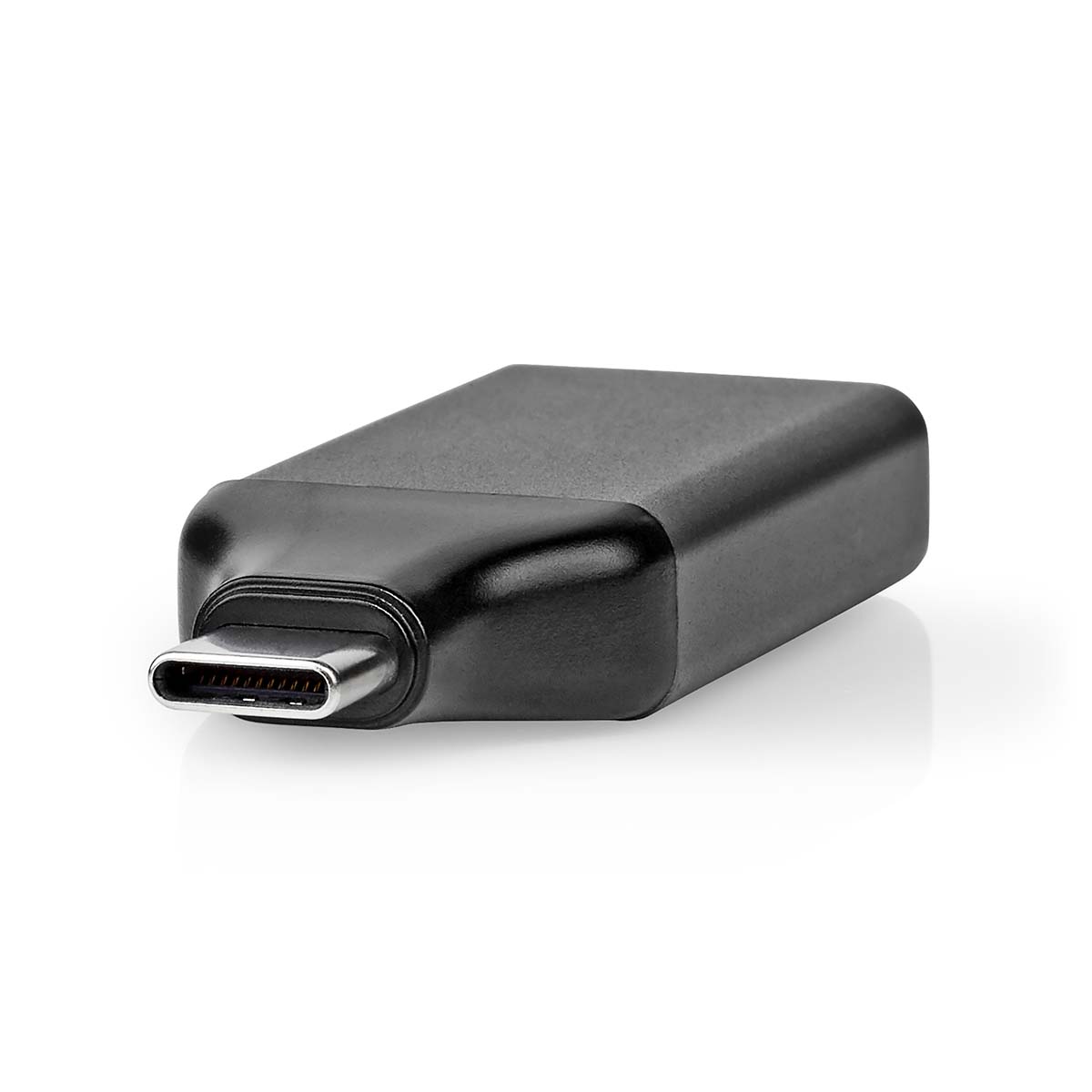 USB-C™ Adaptér | USB 3.2 Gen 1 | USB-C™ Zástrčka | Výstup HDMI™ | 4K@60Hz | Kulatý | Poniklované | Černá / Šedá | Box