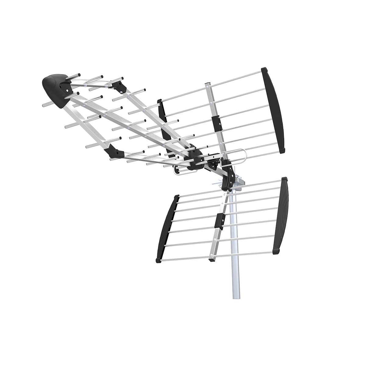 Venkovní anténa | UHF | Rozsah příjmu: ≥50 km | LTE700 | Zesílení: 13.5 dB | 75 Ohm | Délka antény: 1085 mm | ABS / Hliník