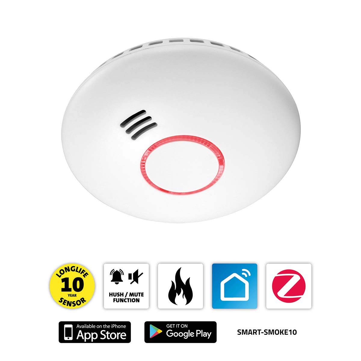 Detektor kouře SMART-SMOKE10 ZigBee Smart