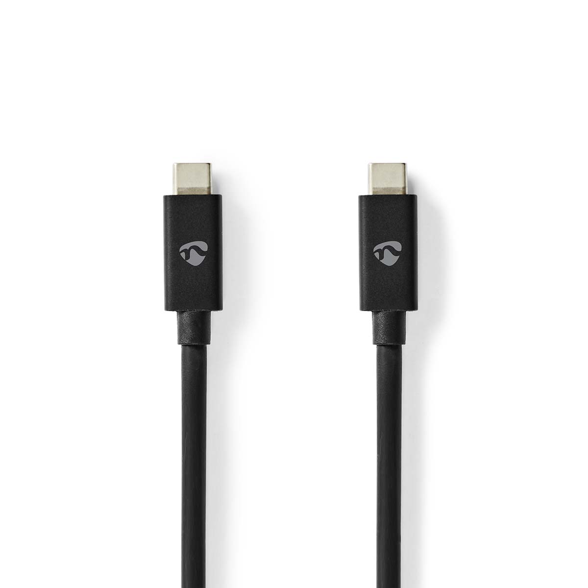 USB kabel | USB 4.0 Gen 3x2 | USB-C™ Zástrčka | USB-C™ Zástrčka | 240 W | 8K@60Hz | 40 Gbps | Poniklované | 1.00 m | Kulatý | PVC | Černá | Label