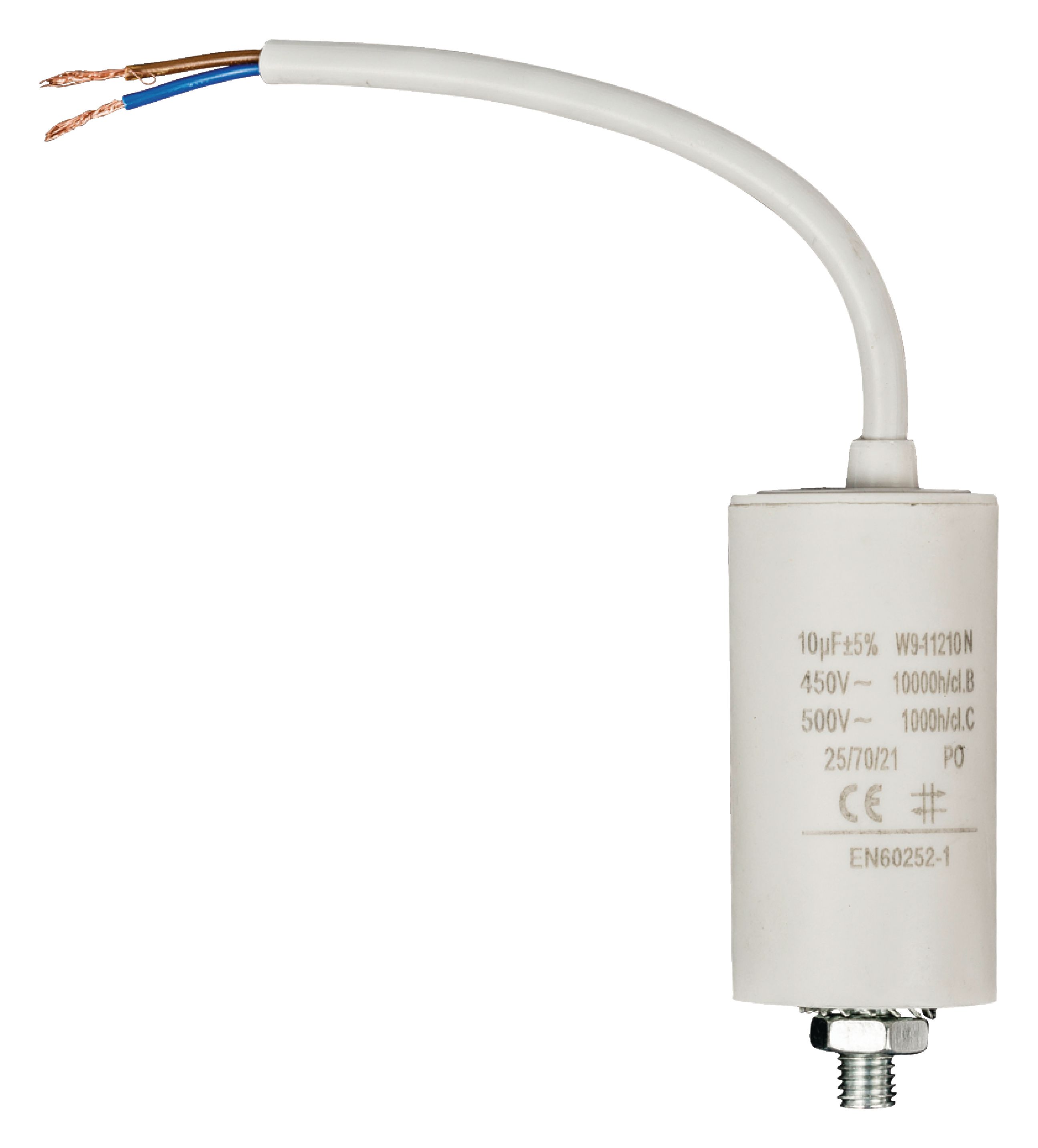 Kondenzátor rozběhový 10uf / 450 V s kabelem (W9-11210N)