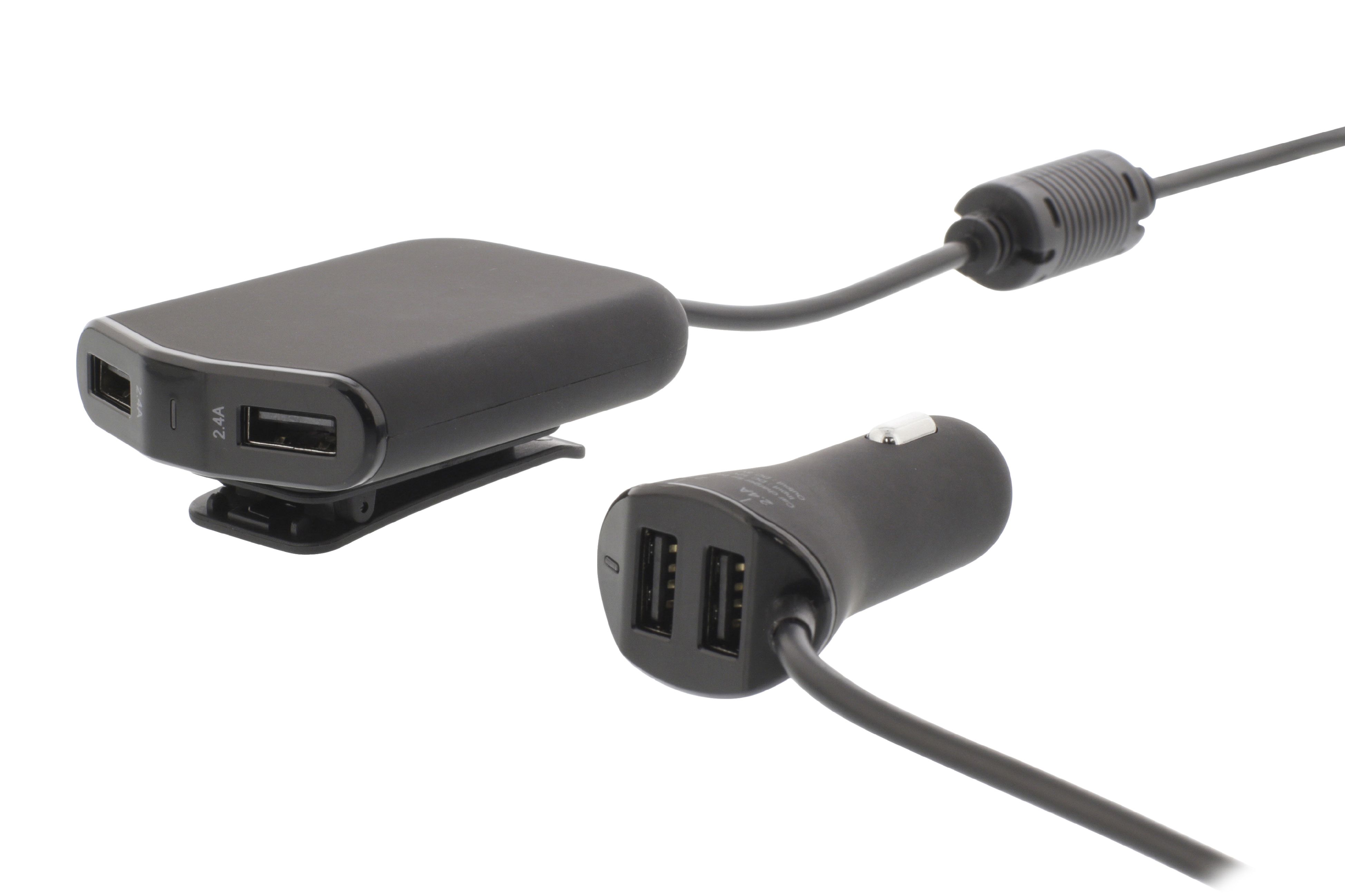 Automobilový CL nabíjecí adaptér 9.6 A 4x USB, Sweex CH-018BL