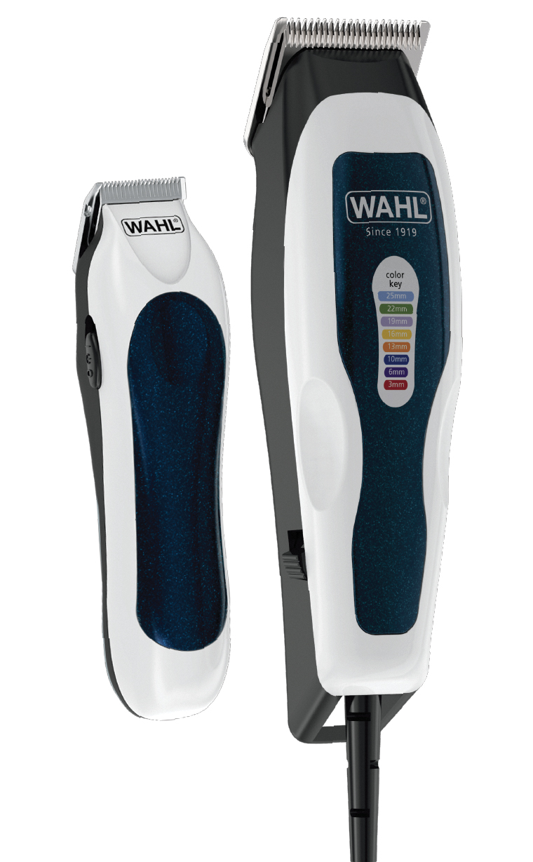 Wahl 1395-0465 zastřihovač vlasů s napájecím kabelem a cestovním zastřihovačem v setu Color Pro Combo