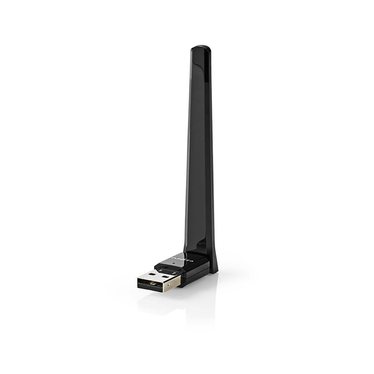 Nedis WSNWA600BK Wi-Fi USB dongle AC600 Dual Band 2.4/5 GHz s anténou