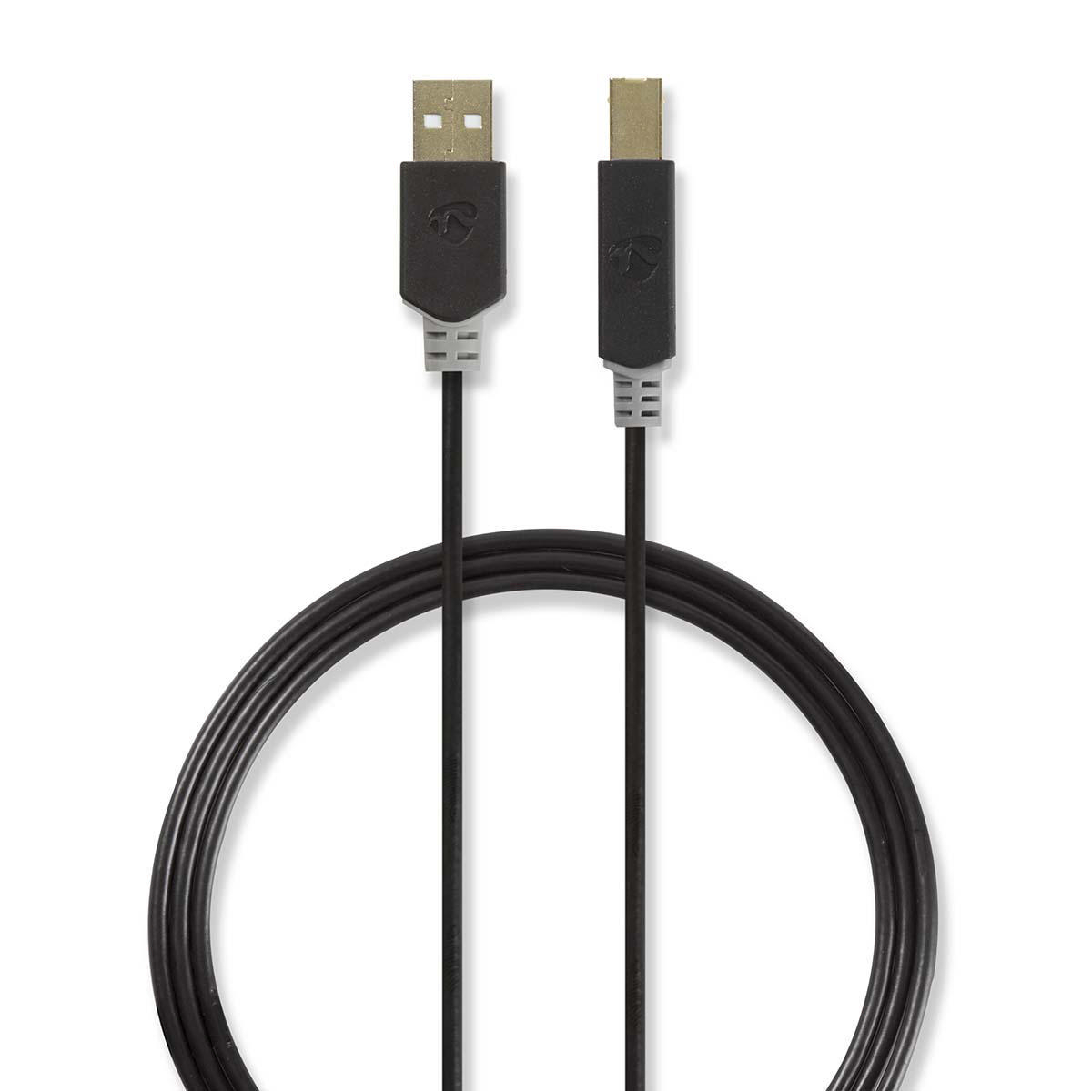 Nedis CCBW60100AT30 propojovací kabel zástrčka USB 2.0 A - zástrčka USB 2.0 B, 3 m