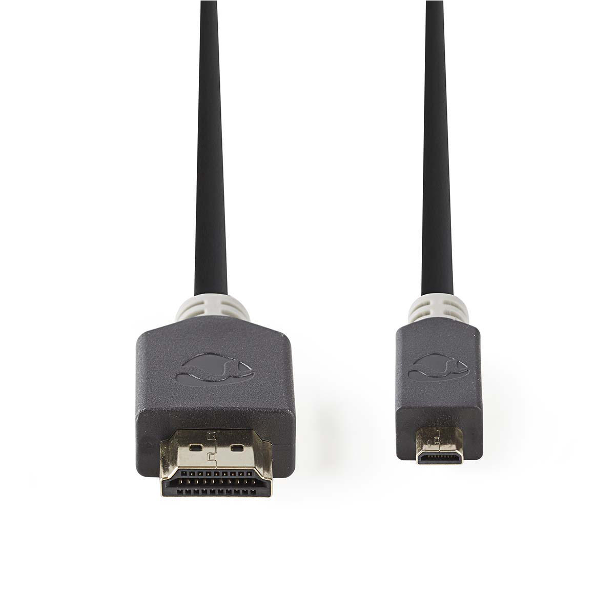 Nedis CVBW34700AT20 High Speed HDMI kabel zástrčka HDMI - zástrčka HDMI micro, 1 m, černá
