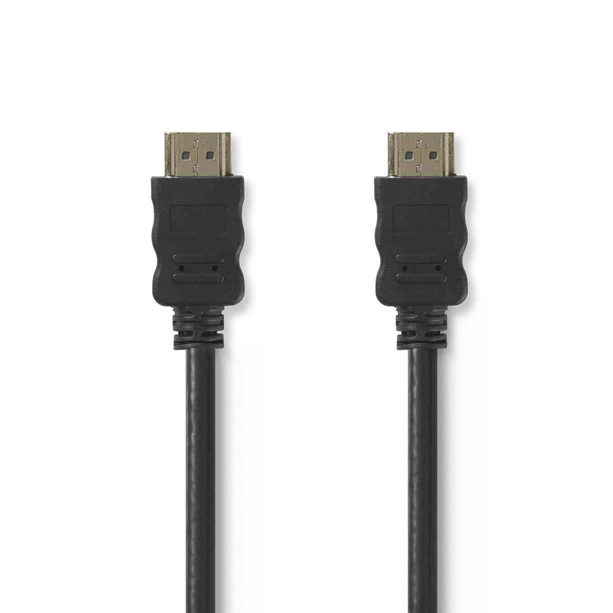 Nedis High Speed HDMI kabel zástrčka HDMI - zástrčka HDMI, 0.5 m, černá (CVGP34000BK05)