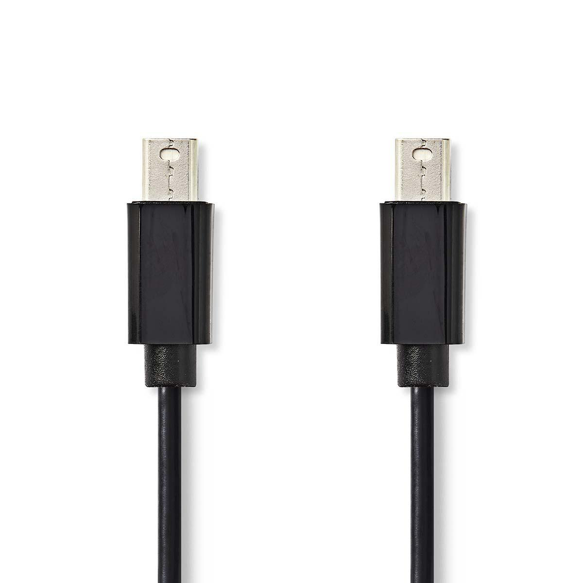 Kabel Mini DisplayPort | Mini DisplayPort zástrčka - Mini DisplayPort Zástrčka | 1 m | Černá barva