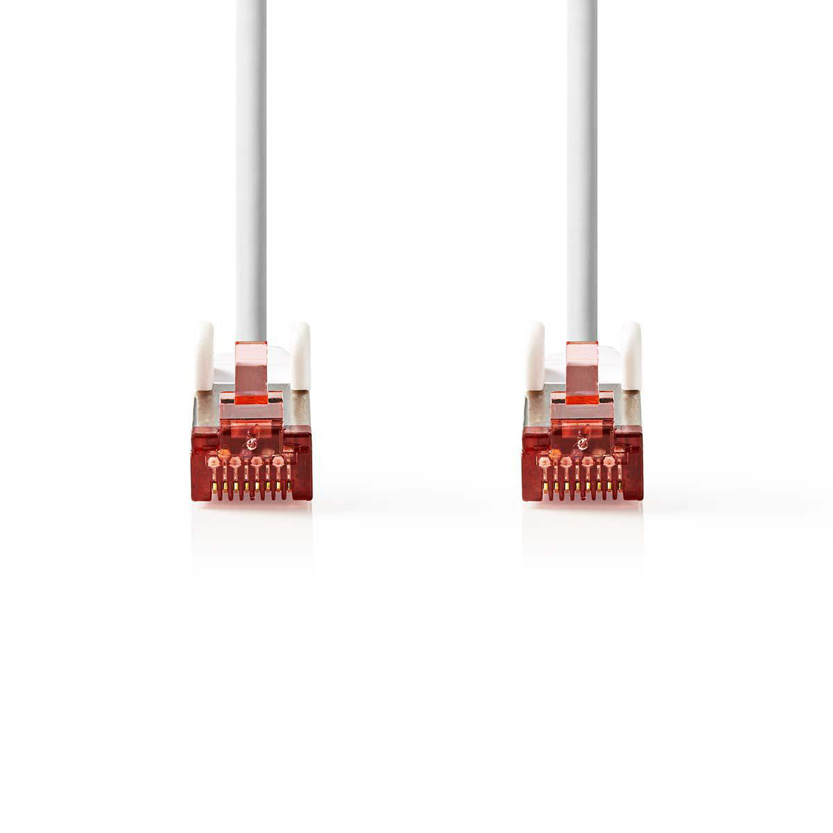 Nedis síťový kabel S/FTP CAT6, zástrčka RJ45 - zástrčka RJ45, 0.25 m, bílá (CCGP85221WT025)