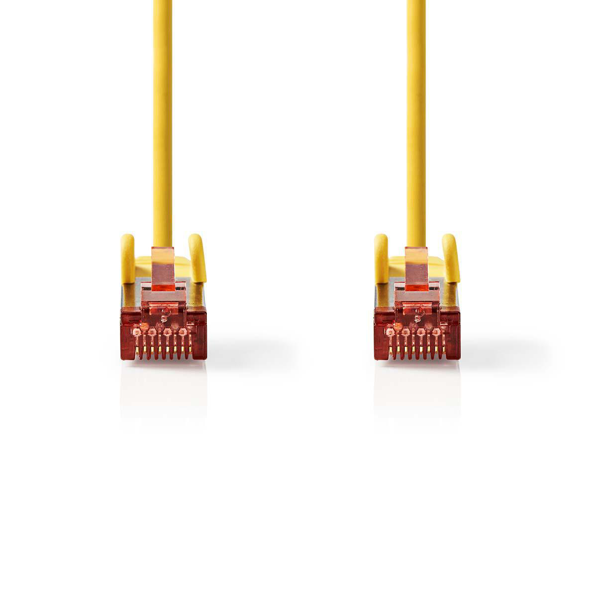 Nedis síťový kabel S/FTP CAT6, zástrčka RJ45 - zástrčka RJ45, 10 m, žlutá (CCGP85221YE100)