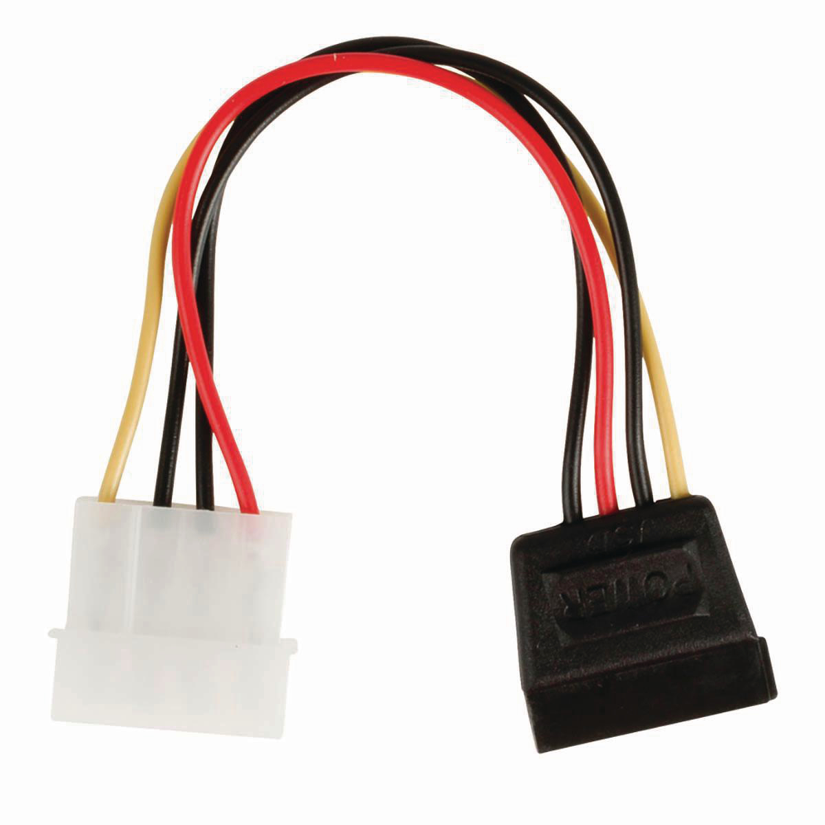 Interní napájecí kabel | Molex Zástrčka - SATA 15-pin Zásuvka | 0,15 m | Různé