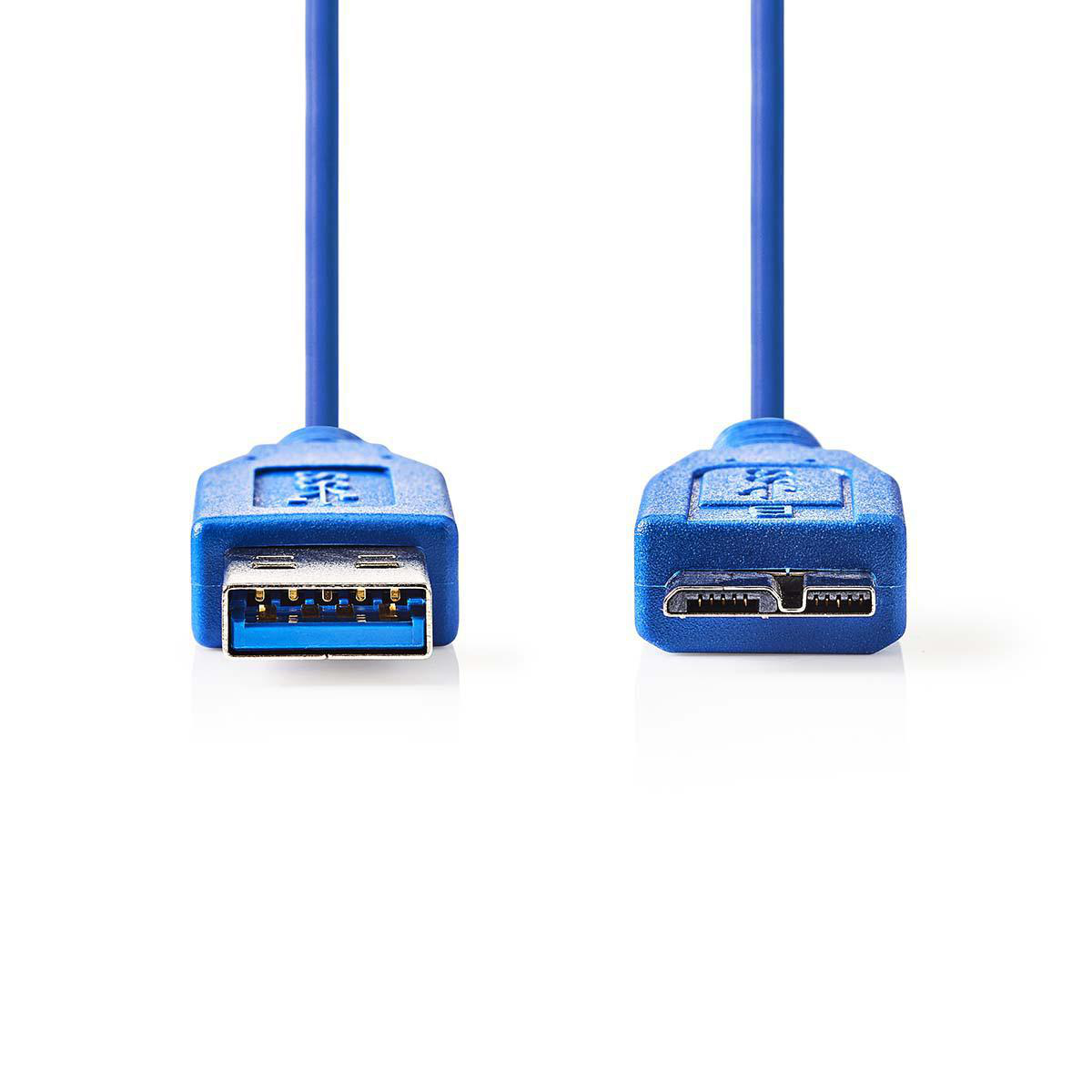 Nedis propojovací kabel zástrčka USB 3.0 A - zástrčka USB 3.0 micro B, 5 m, modrá (CCGP61500BU50)