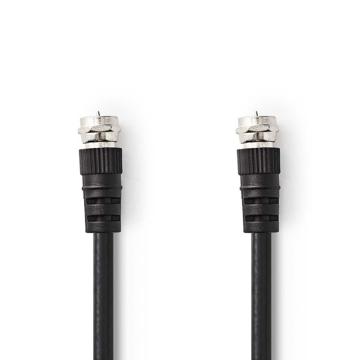 Nedis anténní kabel zástrčka F - zástrčka F, 1.5 m, černá (CSGP41000BK15)