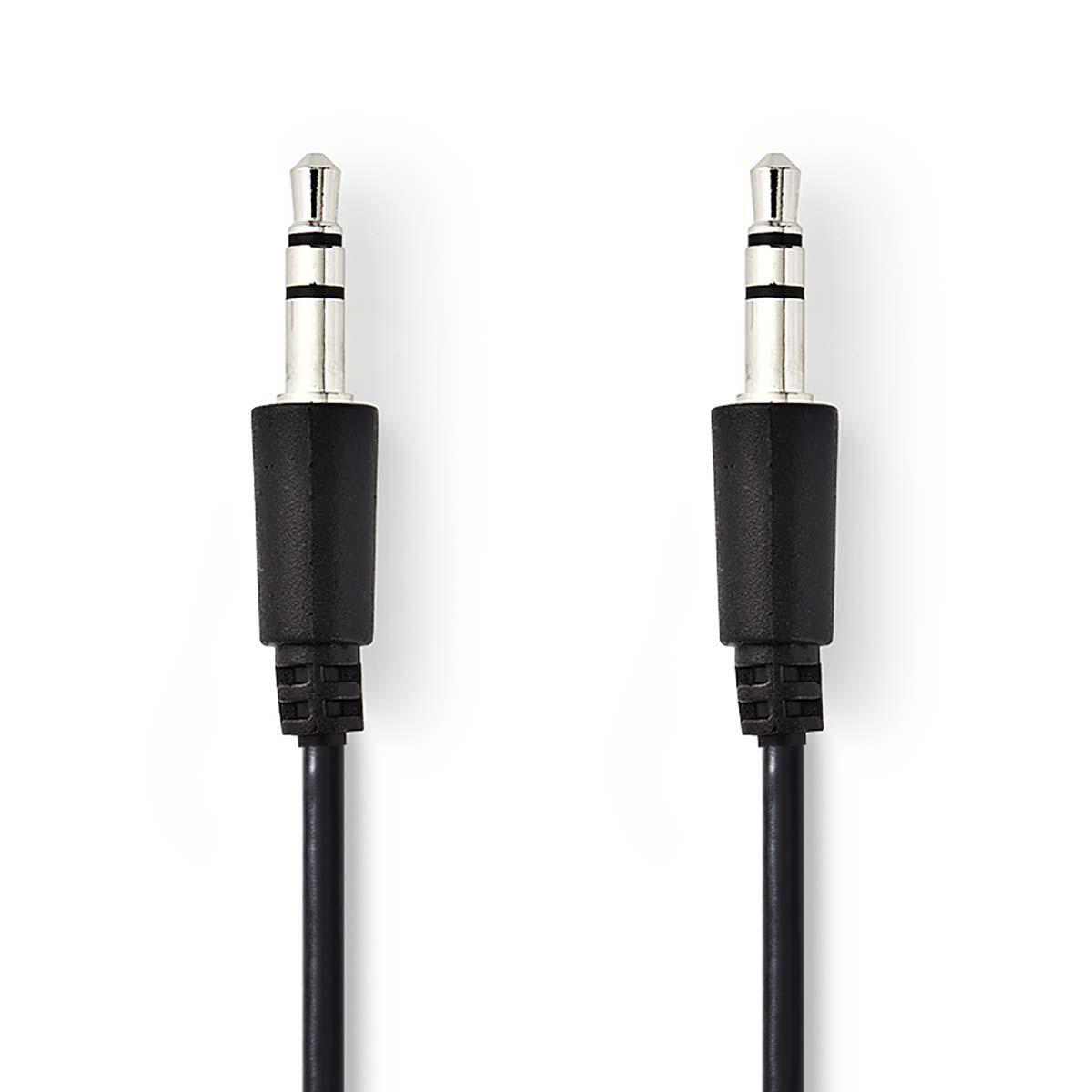 Nedis audio kabel zástrčka Jack 3.5 mm - zástrčka Jack 3.5 mm, 1 m, černá (CAGP22005BK10)