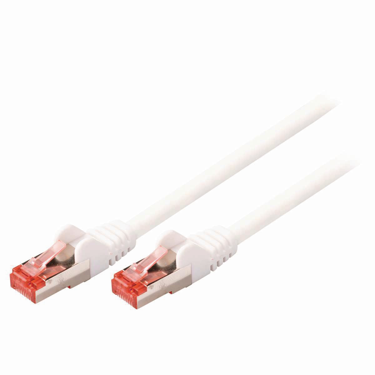 CAT6 S/FTP Síťový Kabel | RJ45 (8P8C) Zástrčka – RJ45 (8P8C) Zástrčka | 30 m | Bílá barva