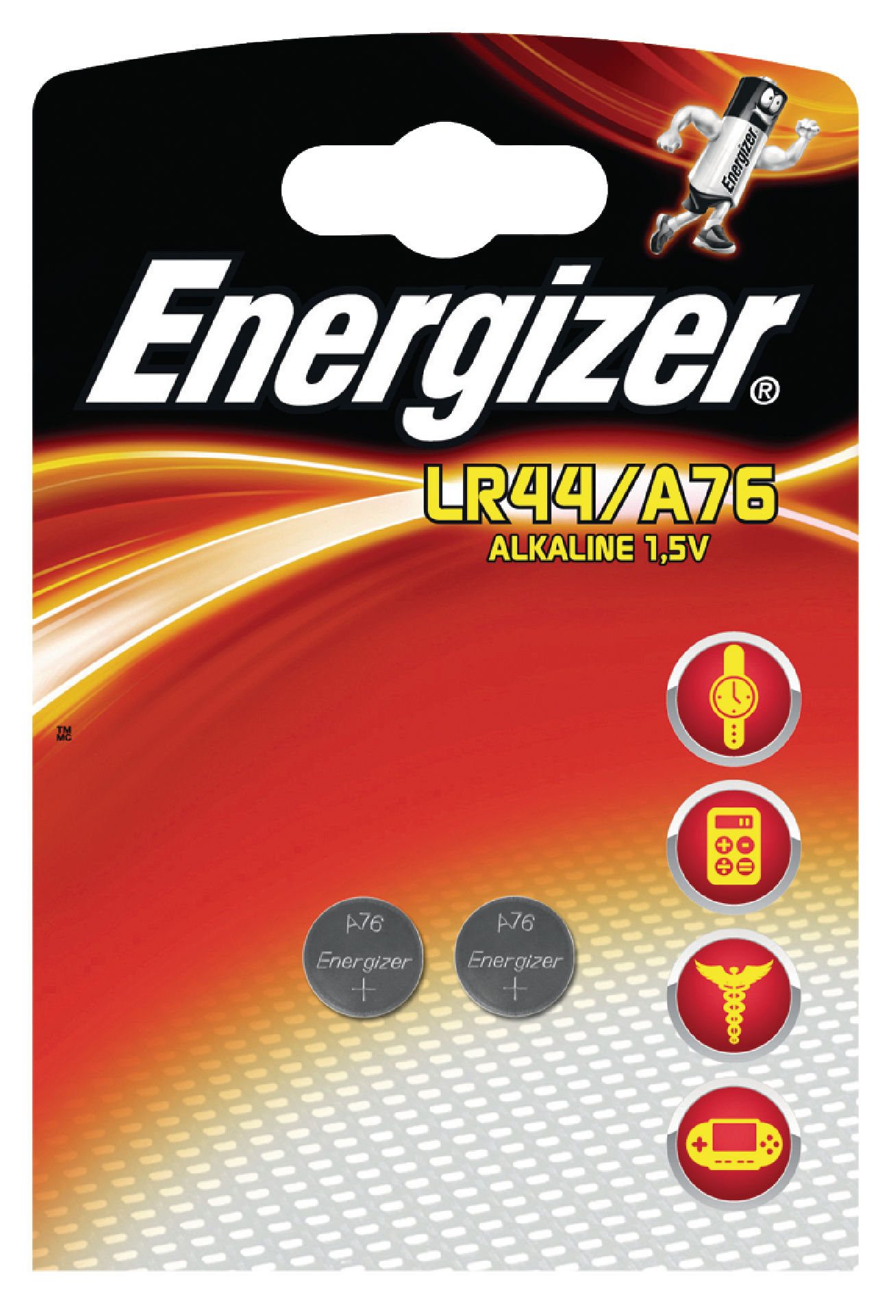 Alkalická baterie Energizer LR44 1.5 V, 2ks, EN-623055