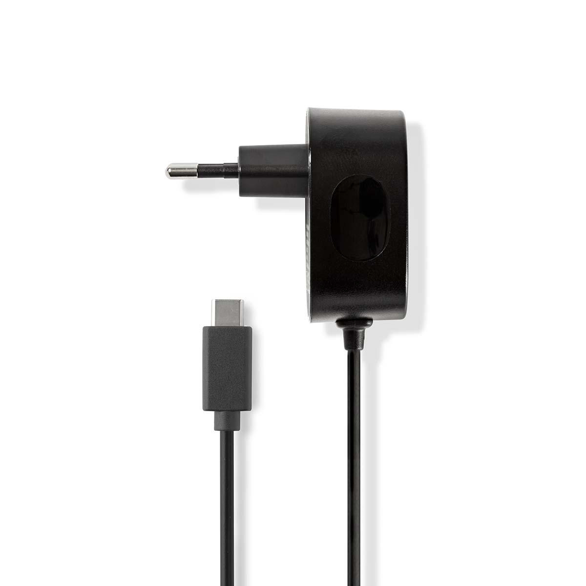 Nedis WCHAC300ABK USB napájecí adaptér 3 A s USB-C kabelem, černá