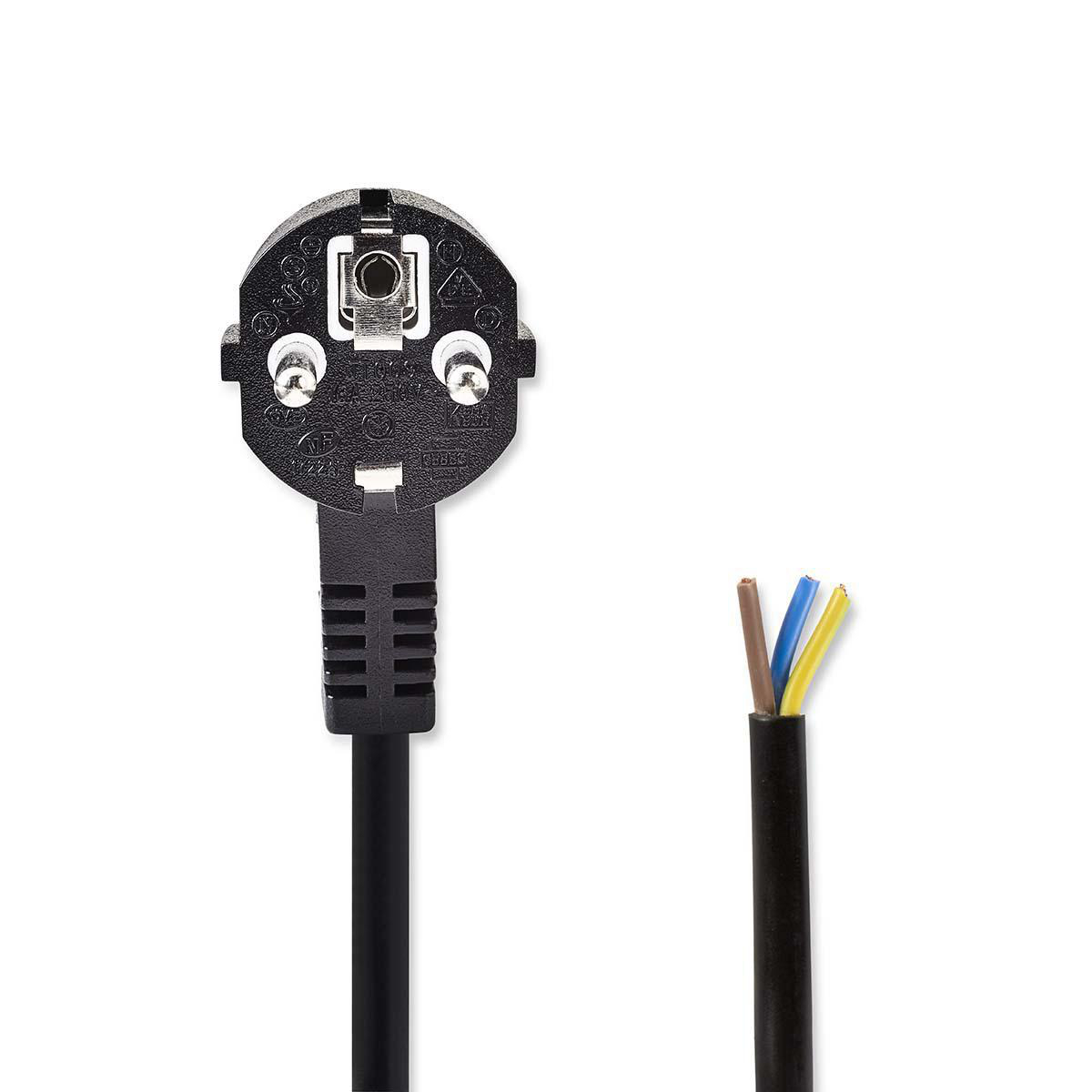 Napájecí flexo kabel UNISCHUKO 3 x 1.00 mm černý, 2 m (PCGP10700BK20)
