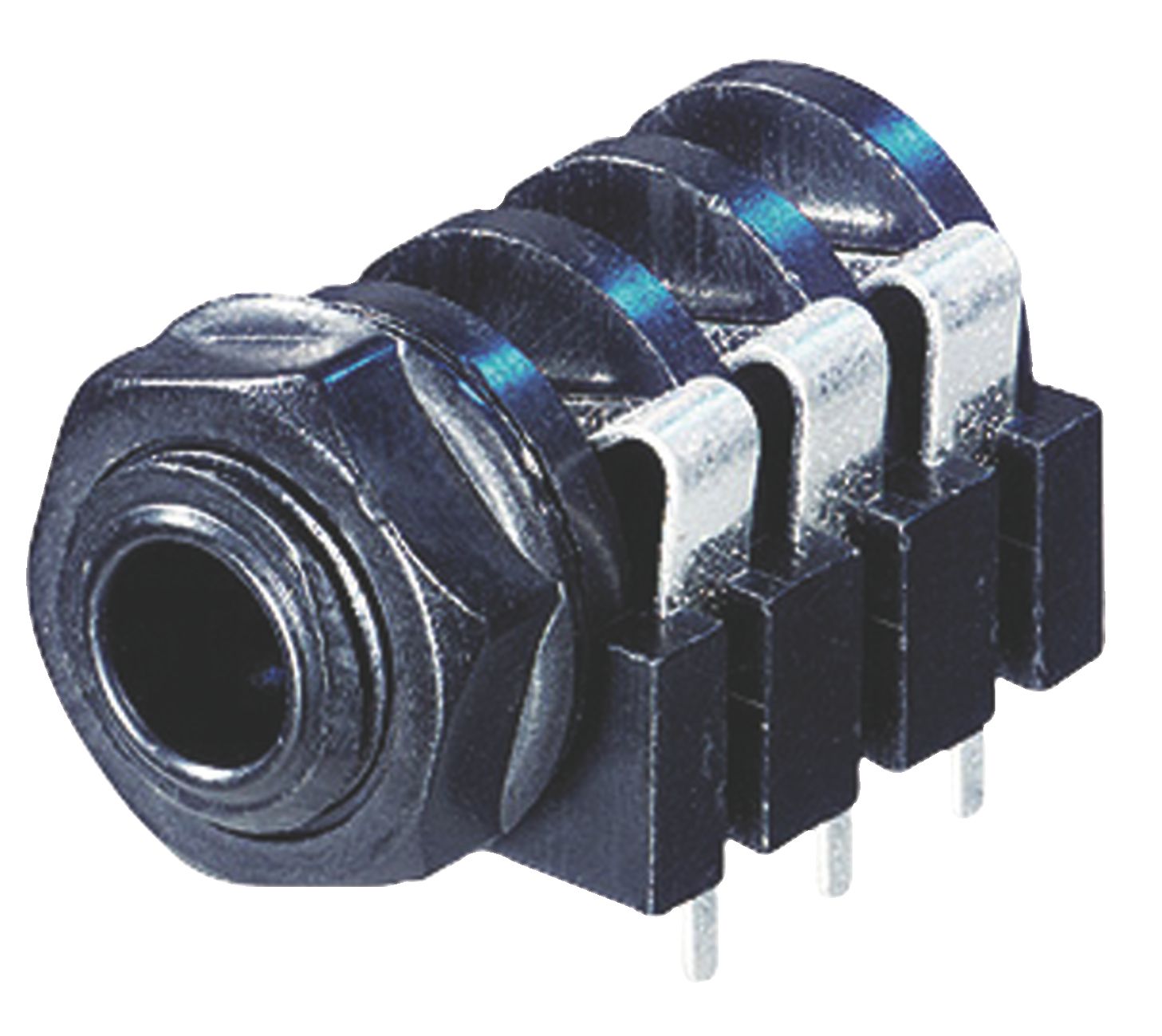 Stereo Konektor 6.35 mm Zásuvka PVC Černá