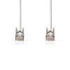 Nedis nestíněný síťový kabel UTP CAT5e, zástrčka RJ45 - zástrčka RJ45, 5 m, bílá (CCGP85100WT50)