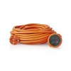 Nedis PEXC115FOG prodlužovací kabel 15 m 1 zásuvka 2-žílový max. 16A oranžový