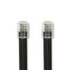 Nedis telefonní propojovací kabel zástrčka RJ12 - zástrčka RJ12, 1 m, černá (TCGP90300BK10)