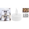 Čajová LED svíčka Ø 3.8 cm, baterie CR2032, 4ks, S.I.A (AX5990050)