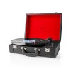 Nedis TURN210BK kufříkový gramofon 18 W, Bluetooth®, černá