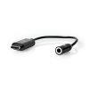 Nedis CCBP65950BK015 adaptér zástrčka USB-C - zásuvka Jack 3.5 mm, 0.15 m, černá