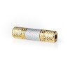 Nedis profi stereofonní spojka zásuvka jack 3.5mm zásuvka – jack 3.5mm zásuvka, kovová zlacená (CABW22950AT)