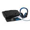 Nedis GCK41100BKUS herní set 4 v 1 herní klávesnice, myš, headset a podložka