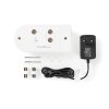 Nedis SAMP40120WT anténní zesilovač 40-862 MHz, 18 dB s regulací zesílení, 2 výstupy