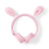 Nedis® Animaticks Robby Rabbit uzavřená sluchátka s odpojitelným kabelem 1.2m (HPWD4000PK)