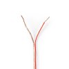 Nedis reproduktorový kabel 2 x 0.75 mm CCA, transparentní, 100 m (CAGW0750TR1000)