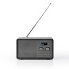 Nedis RDDB5110BK radiopřijímač DAB+ / FM, 4.5W, budík, 20 předvoleb