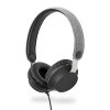 Nedis FSHP100GY uzavřená sluchátka s látkovým povrchem, 111 dB, kabel 1.2 m, šedá