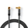 Nedis Fabritallic anténní kabel 100 dB zástrčka Coax - zásuvka Coax, 5 m (CSTB40015WT50)
