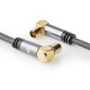 Nedis Fabritallic anténní kabel 100 dB zástrčka Coax - zásuvka Coax, 5 m (CSTB40015WT50)