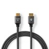Nedis Fabritallic Ultra HD HDMI™ kabel, 8K až 48 GB/s, zástrčka HDMI - zástrčka HDMI, 1 m (CVTB35000GY10)