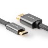 Nedis Fabritallic vysokorychlostní HDMI™ kabel, ethernet, 4K až 18 GB/s, zástrčka HDMI - zástrčka HDMI mini, 2 m (CVTB34500GY20)