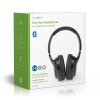 Nedis HPBT1201BK Bluetooth 5.0 bezdrátová sluchátka, hlasové ovládání, černá