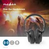 Nedis HPBT1201BK Bluetooth 5.0 bezdrátová sluchátka, hlasové ovládání, černá
